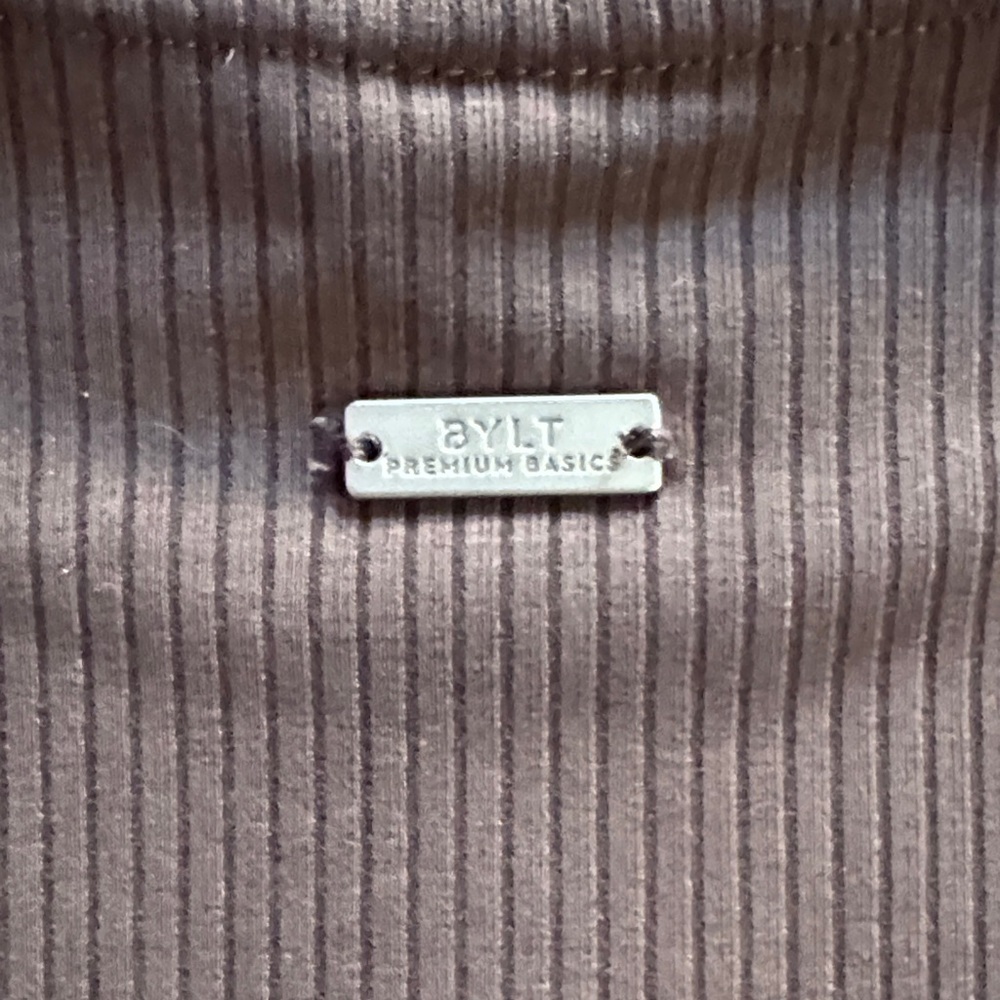 BYLT Basics Brown Ribbed Dress - Picture 6 of 6